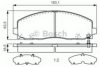 BOSCH 0 986 TB3 225 Brake Pad Set, disc brake